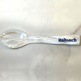 Mother of pearl caviar spoons, caviar spoon set, luxury dining accessories, handcrafted caviar spoons, non-reactive caviar spoons, Italtouch tableware, premium caviar tools, elegant caviar serving spoons, gourmet dining essentials, luxury caviar gifts.