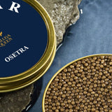 This premium caviar from China is perfect for any celebration and favored by top dining establishments. With its velvety, moist texture and a sweet, indulgent nutty flavor, it exudes sophistication. The generously sized grayish-yellow grains, about 3.1mm, add to its appeal.