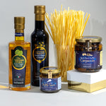 With these products you can make many delicious meals, from salads using the oils and balsamic vinegar, also amazing on a steak. To truffle pasta, with the carpaccio or added to eggs, sprinkle some truffle salt. On top. #delicious!