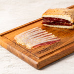 Halal Goose Breast Speck, a premium delicacy crafted by the renowned Italian meat producer known for top-quality products made using traditional methods