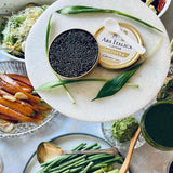 open tin of Oscietra Caviar