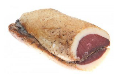 Discover Jolanda de Colò's Halal Goose Breast Speck, a premium Italian delicacy crafted using traditional methods. Enjoy this top-quality, gently smoked goose breast, renowned in Dubai's finest restaurants.